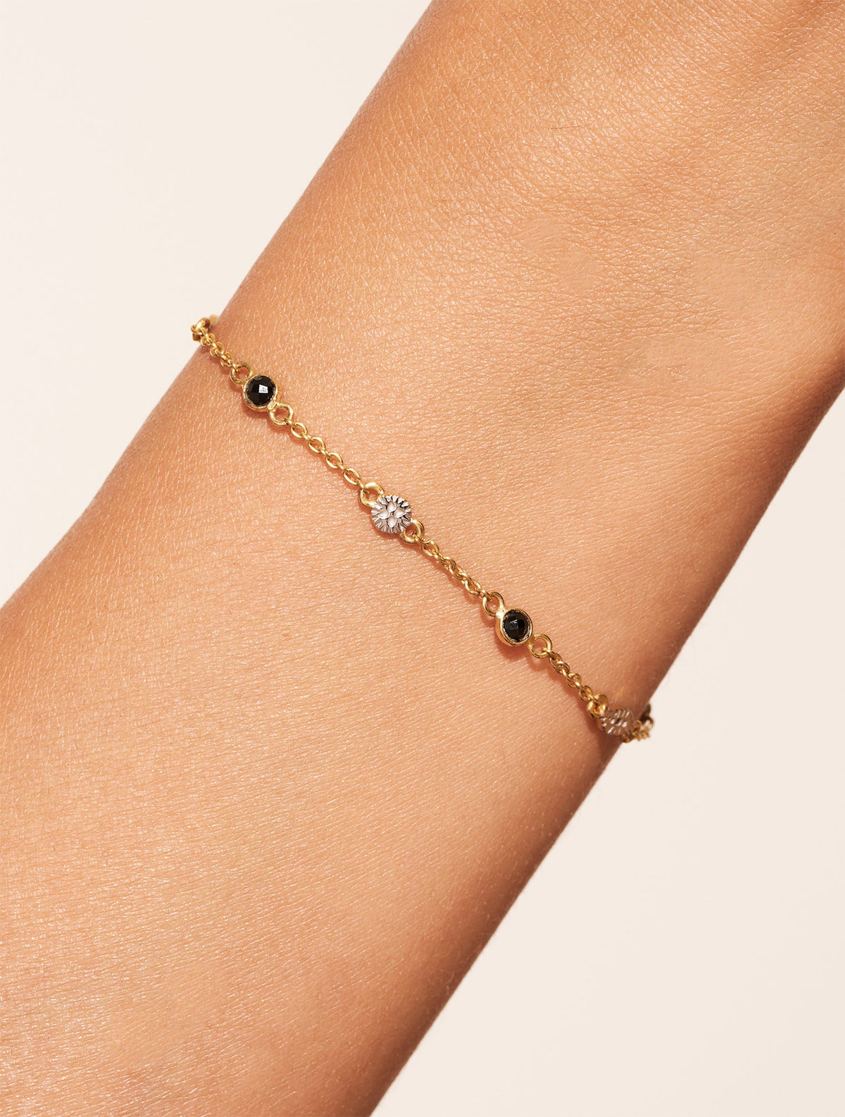 Sitara Bracelet - Black Zircons - alternate view