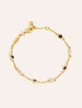Sitara Bracelet - Black Zircons - front view