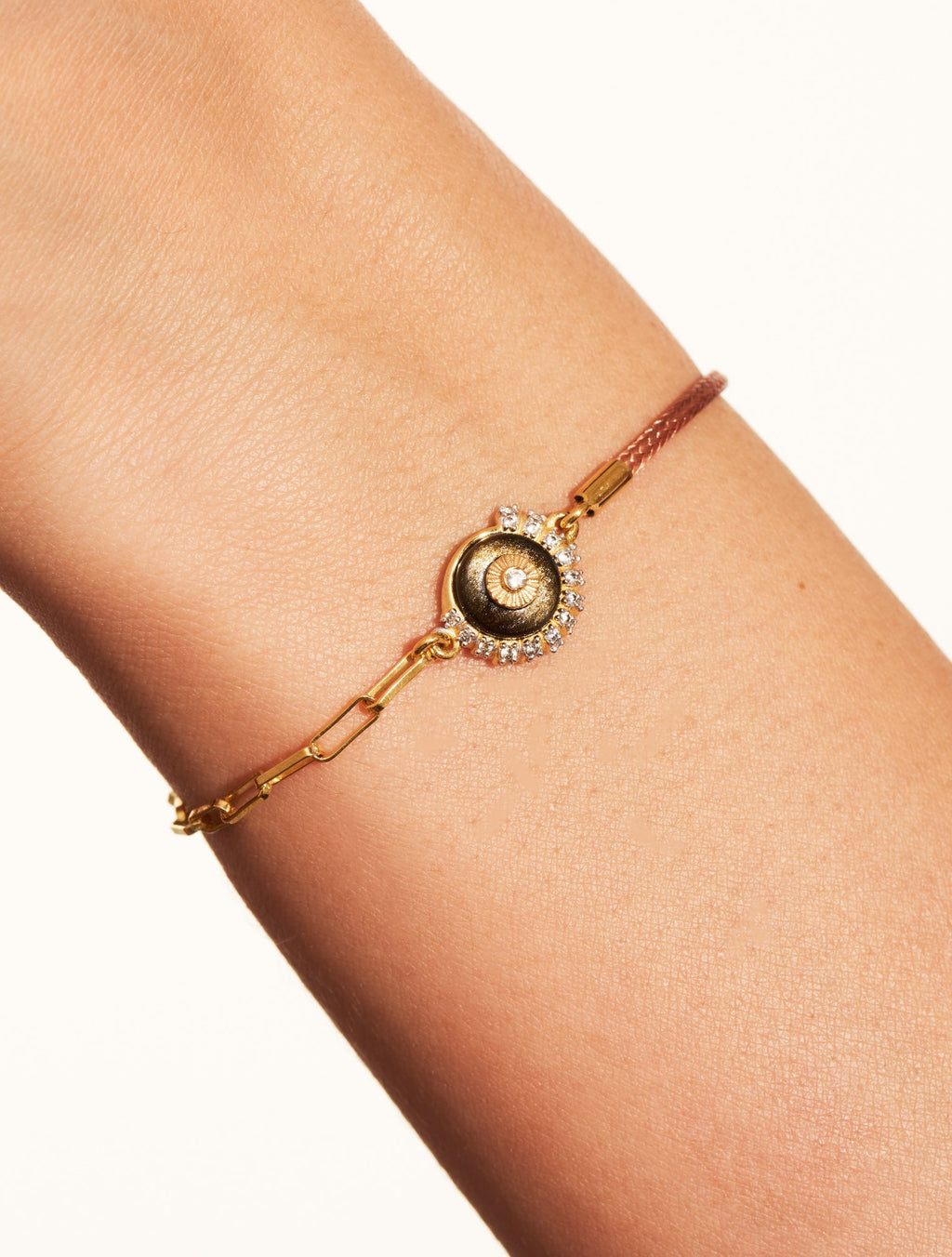 Coquillage Bracelet - Golden Beige/Obsidienne - alternate view