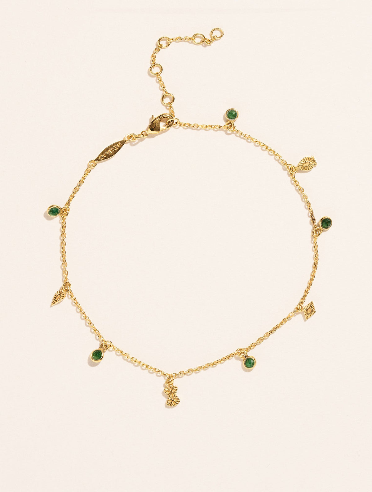 Of Bracelet - Ankle Nati - Aventurine - front view
