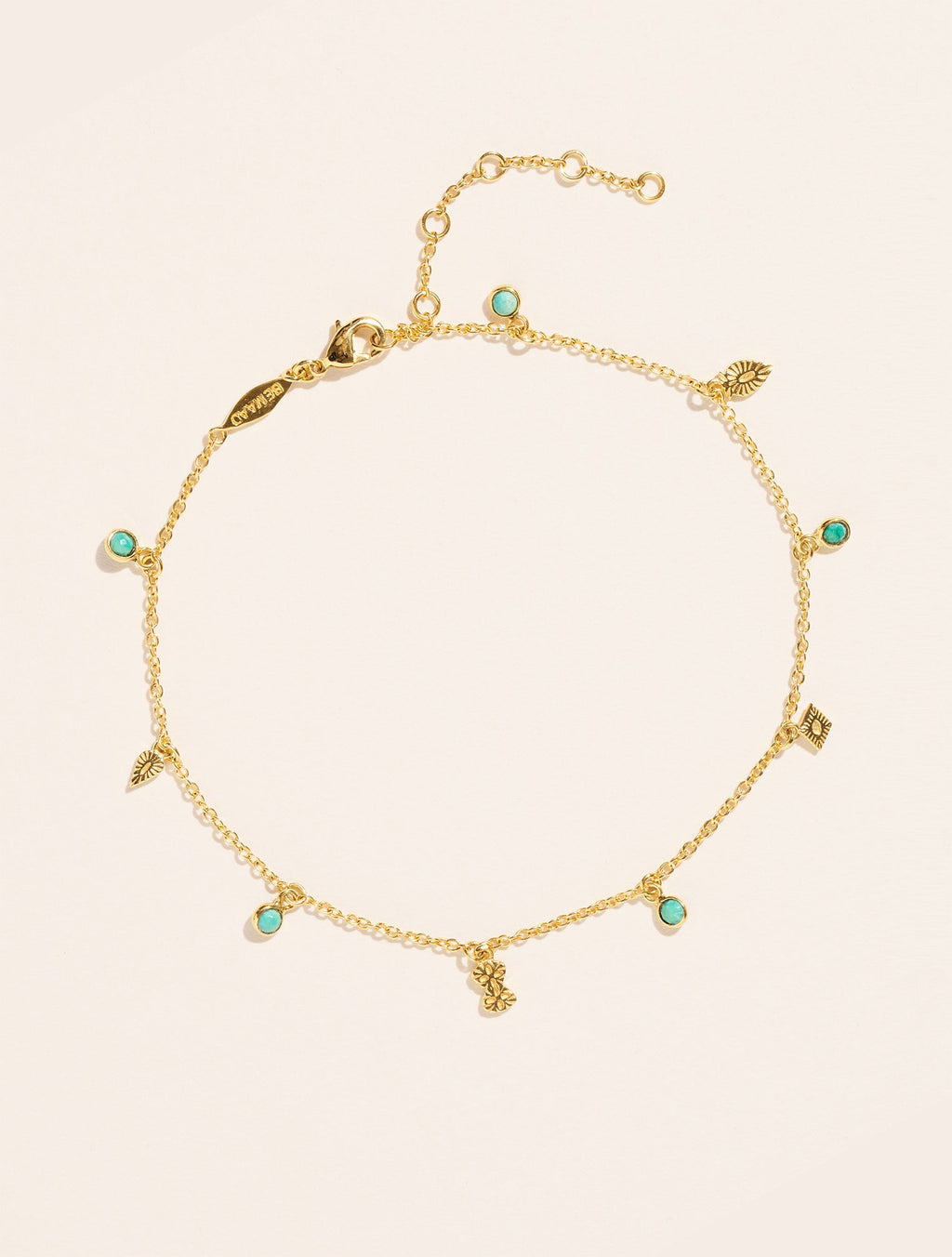 Of Bracelet - Ankle Nati - Turquoise - front view