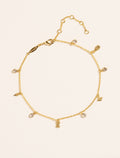 Of Bracelet - Ankle Nati - White Zircons - front view