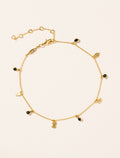 Of Bracelet - Ankle Nati - Black Zircons - front view
