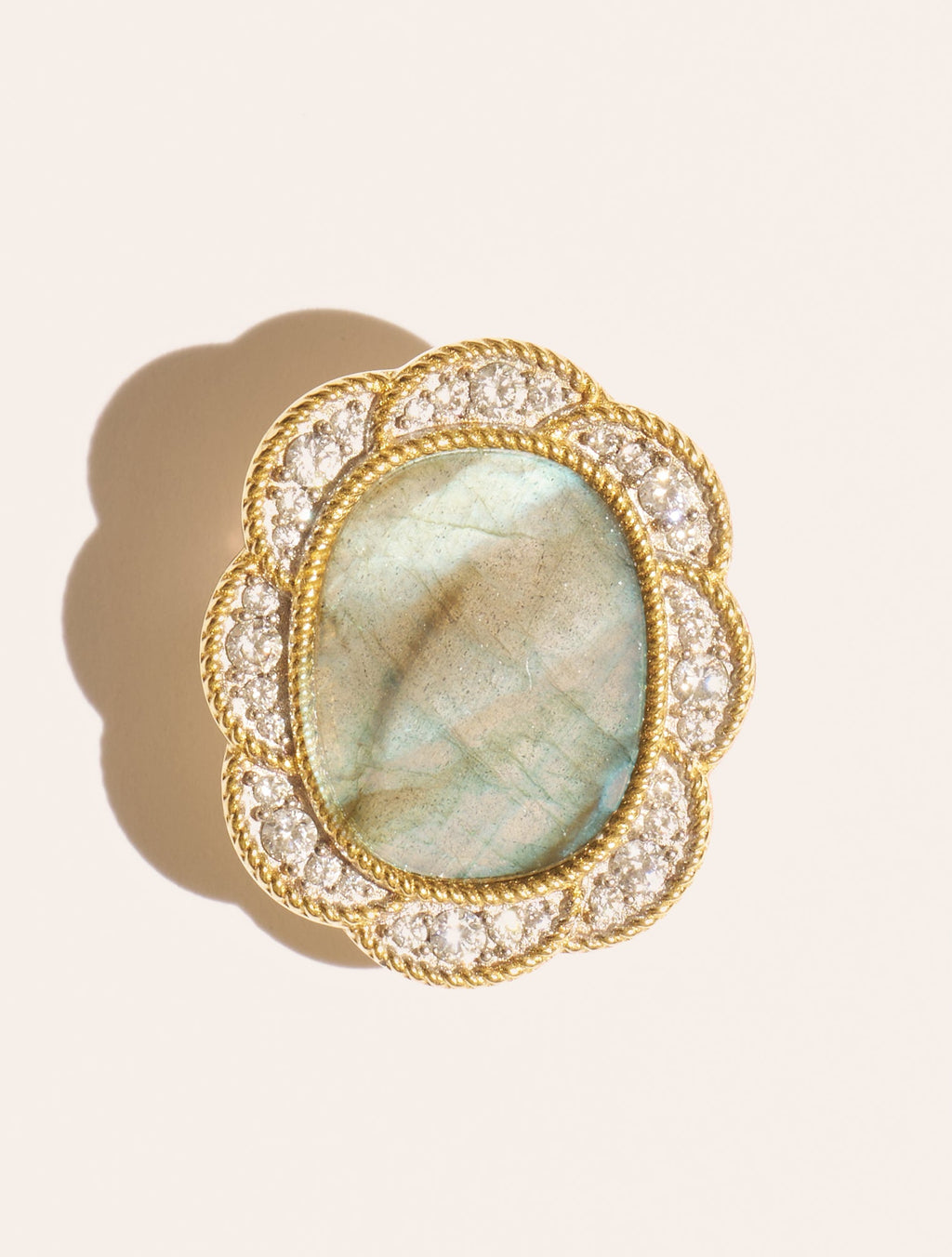 Broche Esmée - Labradorite - front view