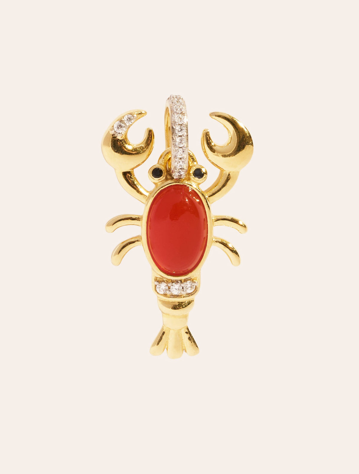 Toteme Pendant - Lobster - front view