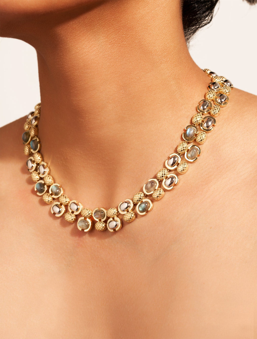 Amara Necklace - Labradorite - alternate view
