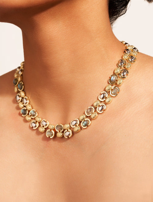 Amara Necklace - Labradorite - alternate view