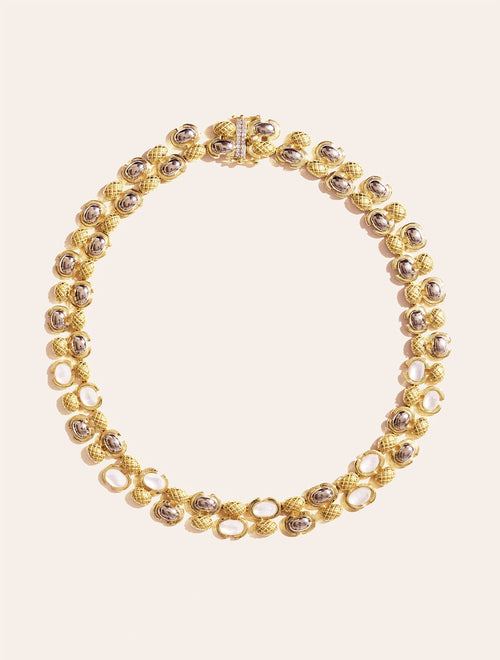 Amara Necklace - Mother-of-pearl - front view