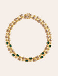 Amara Necklace - Green Onyx - front view