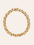 Amara Necklace - Quartz Rutilated quartz Golden - front view