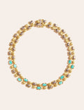 Amara Necklace - Turquoise - front view