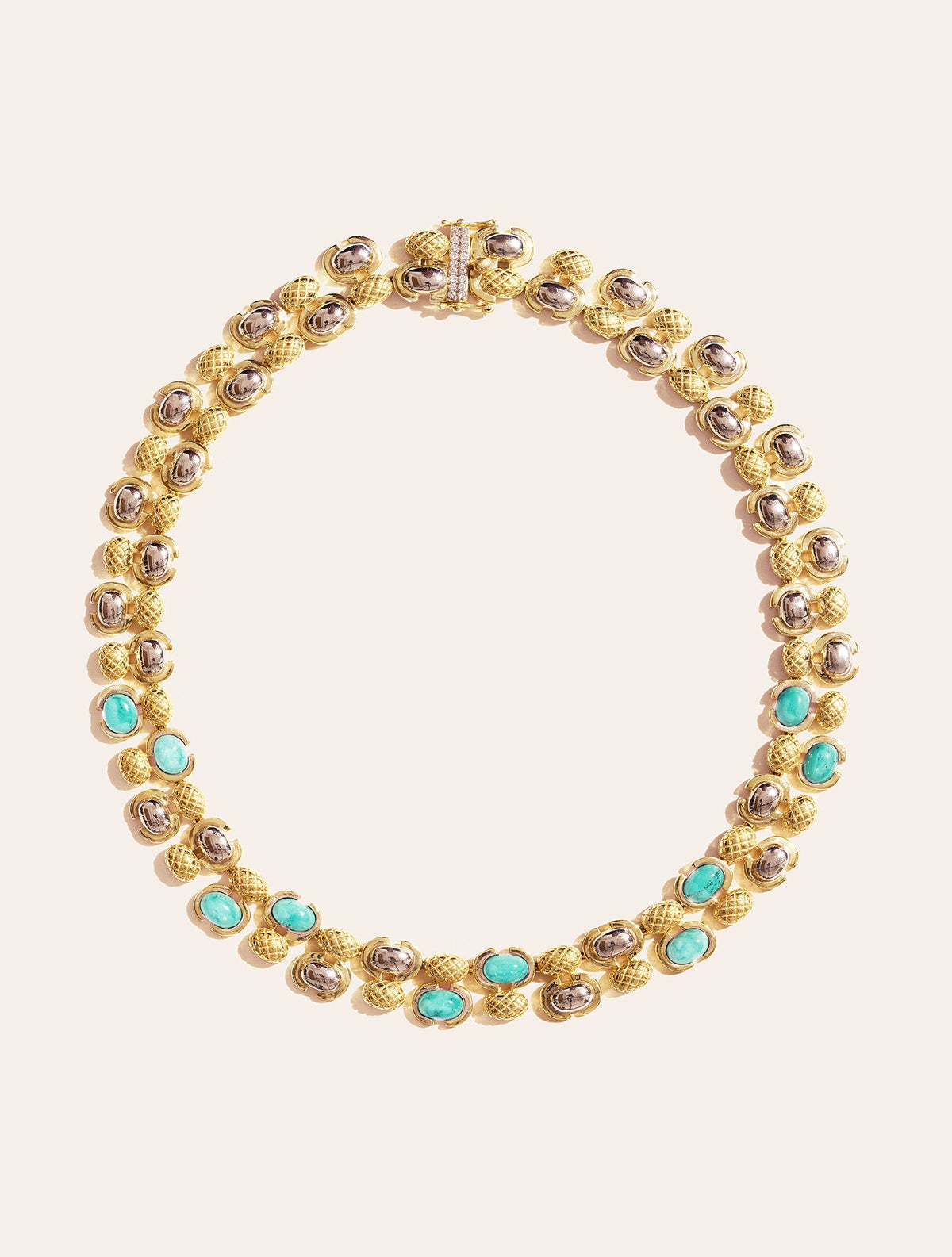 Amara Necklace - Turquoise - front view