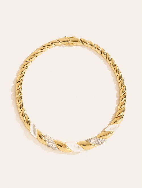 Amenza Necklace - Mother-of-pearl - front view
