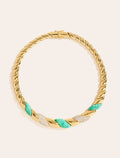 Amenza Necklace - Turquoise - front view