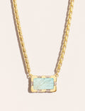 Bianca Necklace - Labradorite - front view