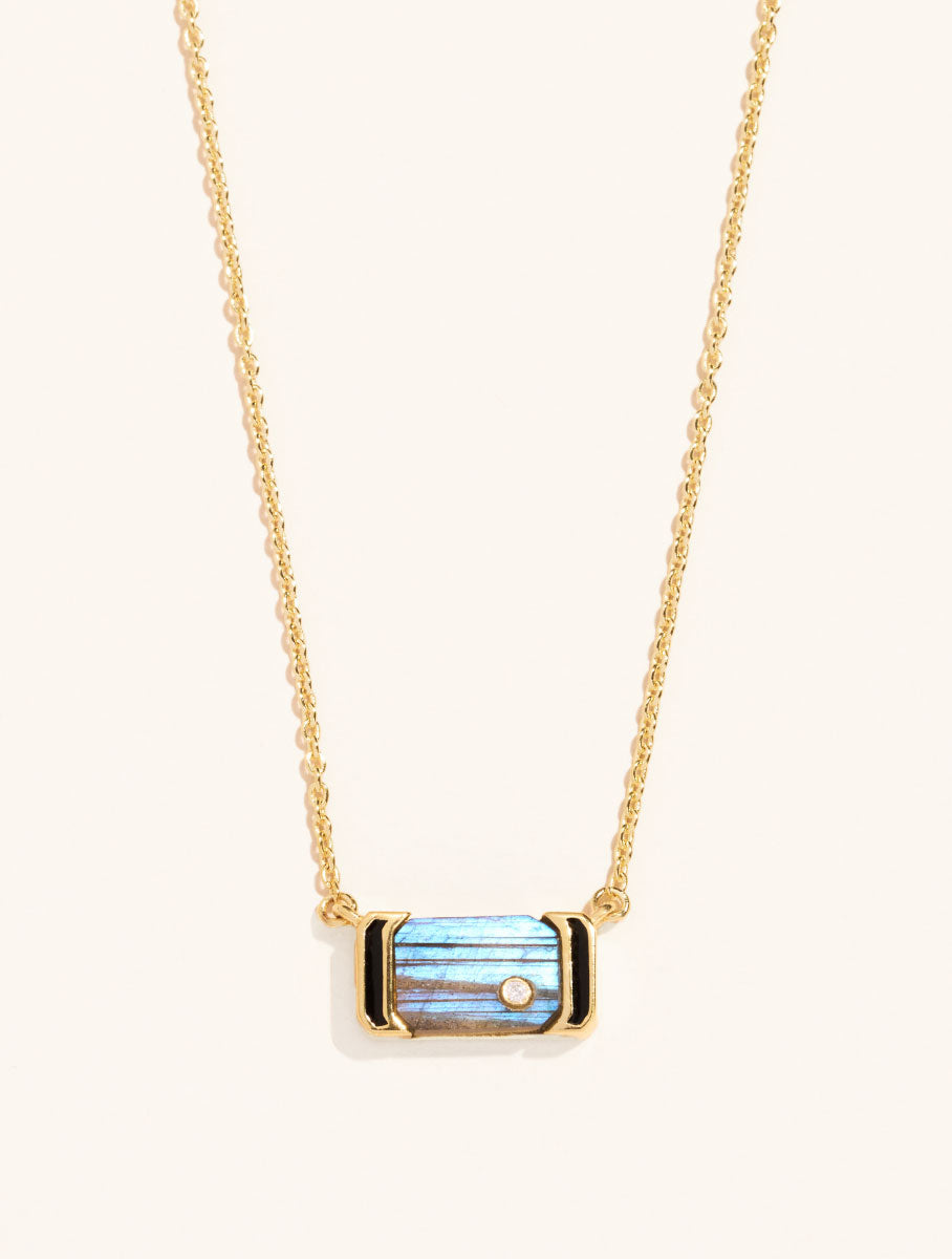 Berry Necklace - Labradorite - front view
