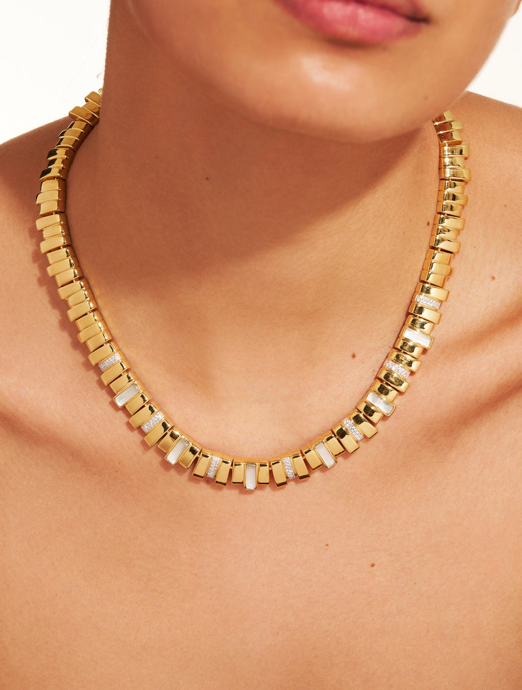 Empreinte Necklace - Mother-of-pearl - alternate view