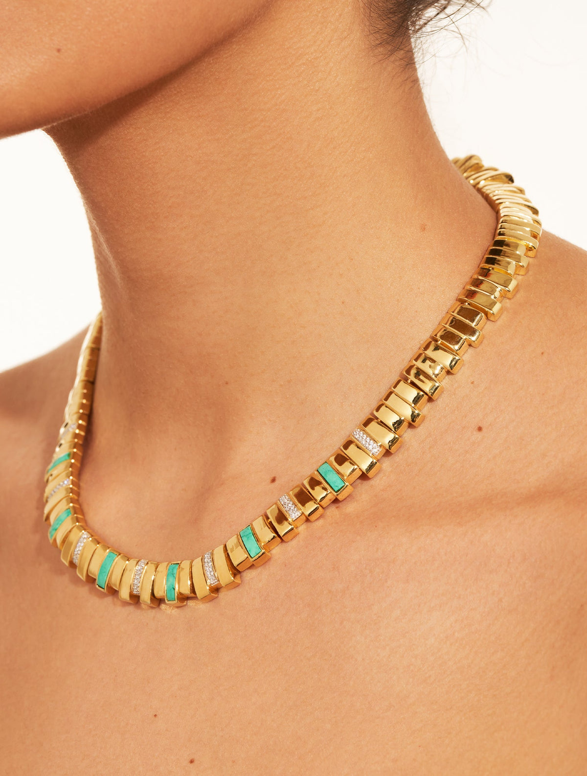 Empreinte Necklace - Turquoise - alternate view