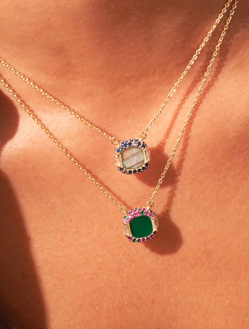 Idylle Necklace - Labradorite - alternate view
