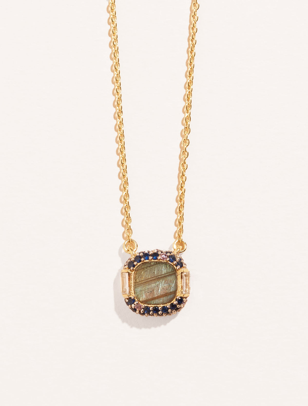 Idylle Necklace - Labradorite - front view