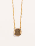 Idylle Necklace - Golden Obsidienne - front view
