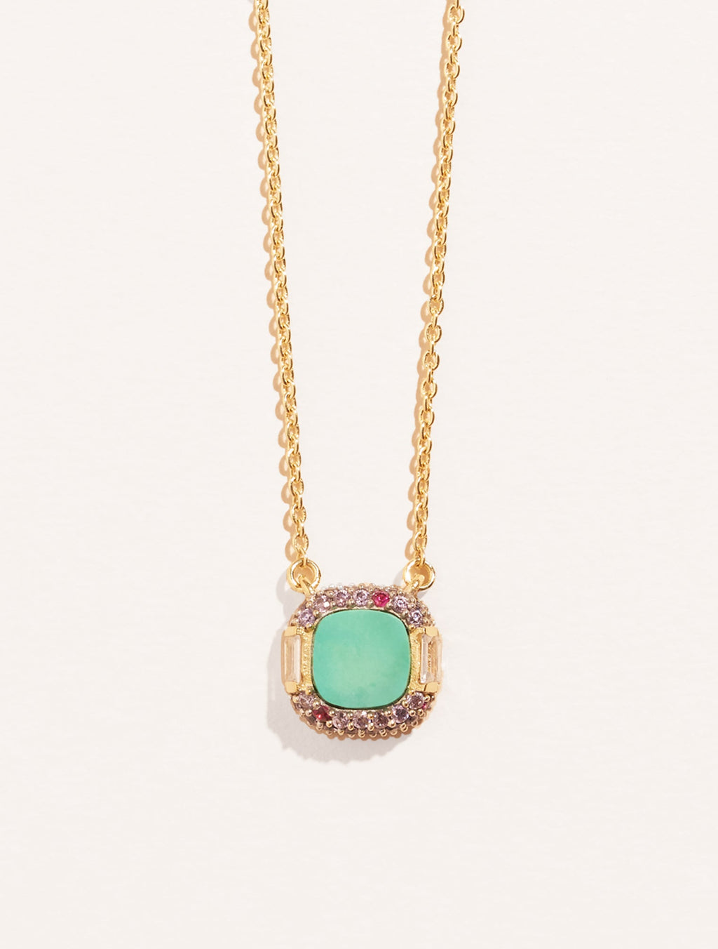 Idylle Necklace - Turquoise - front view