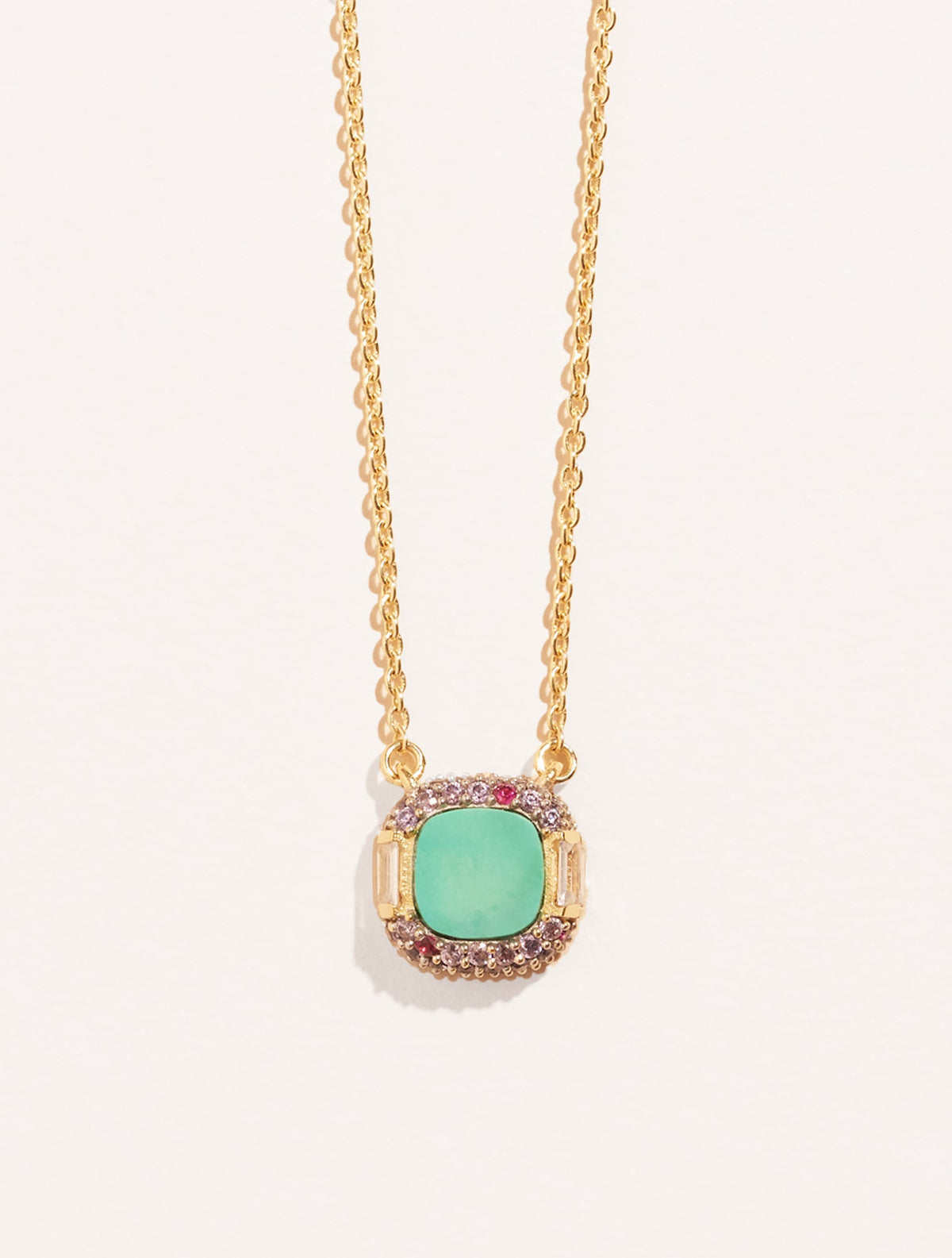 Idylle Necklace - Turquoise - front view