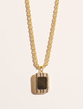 Karma Necklace - Golden Obsidienne - front view