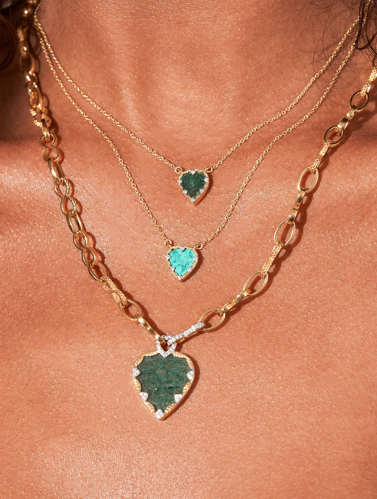 Lima Necklace - Turquoise - alternate view