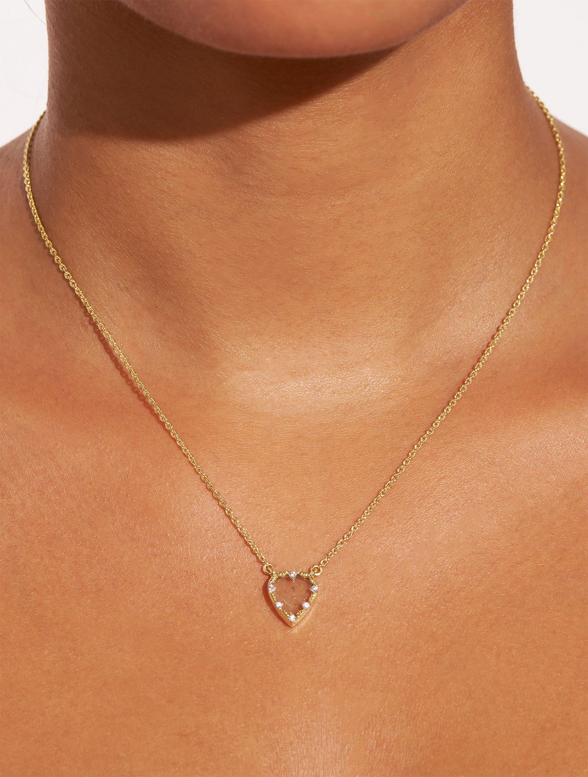 Lima Necklace - Quartz Rutilated quartz - alternate view