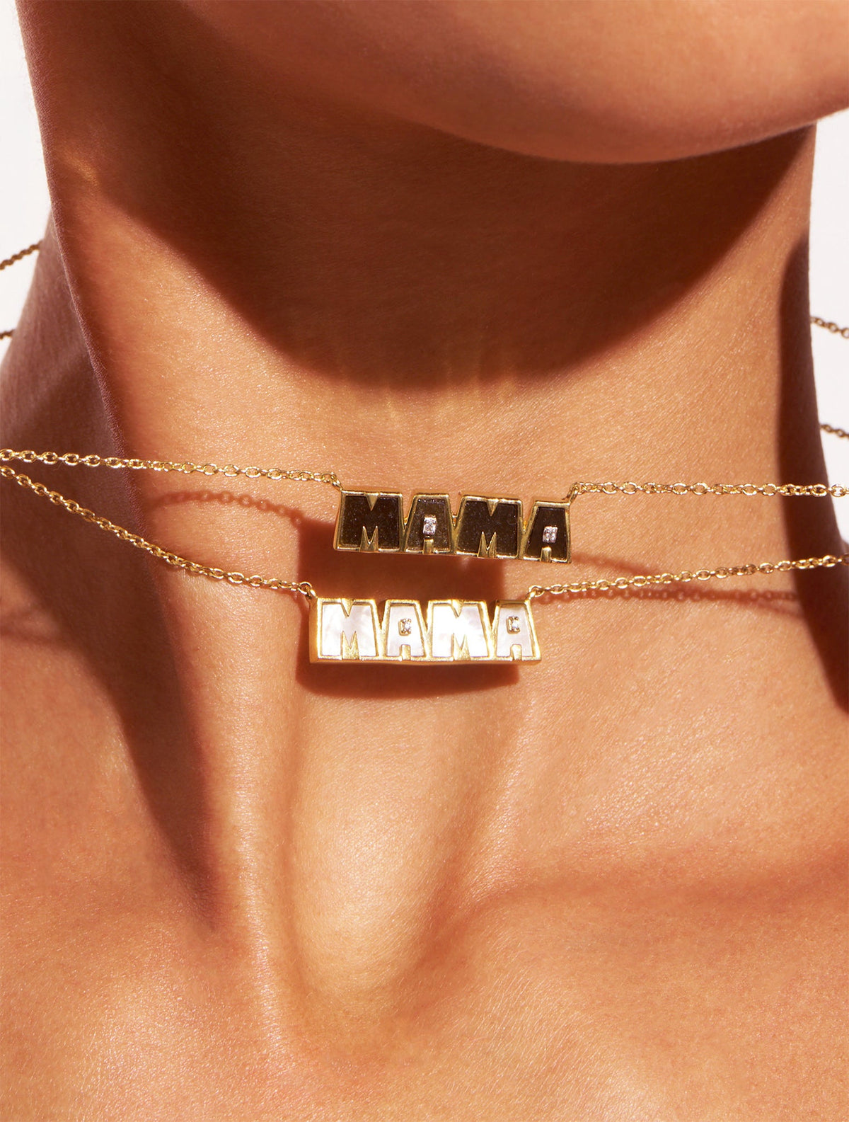 Mama Necklace - Mother-of-pearl - detail view