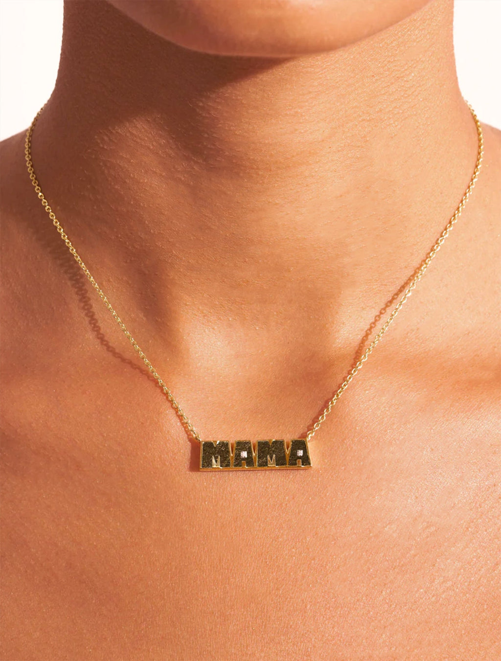 Mama Necklace - Golden Obsidienne - alternate view
