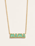 Mama Necklace - Turquoise - front view