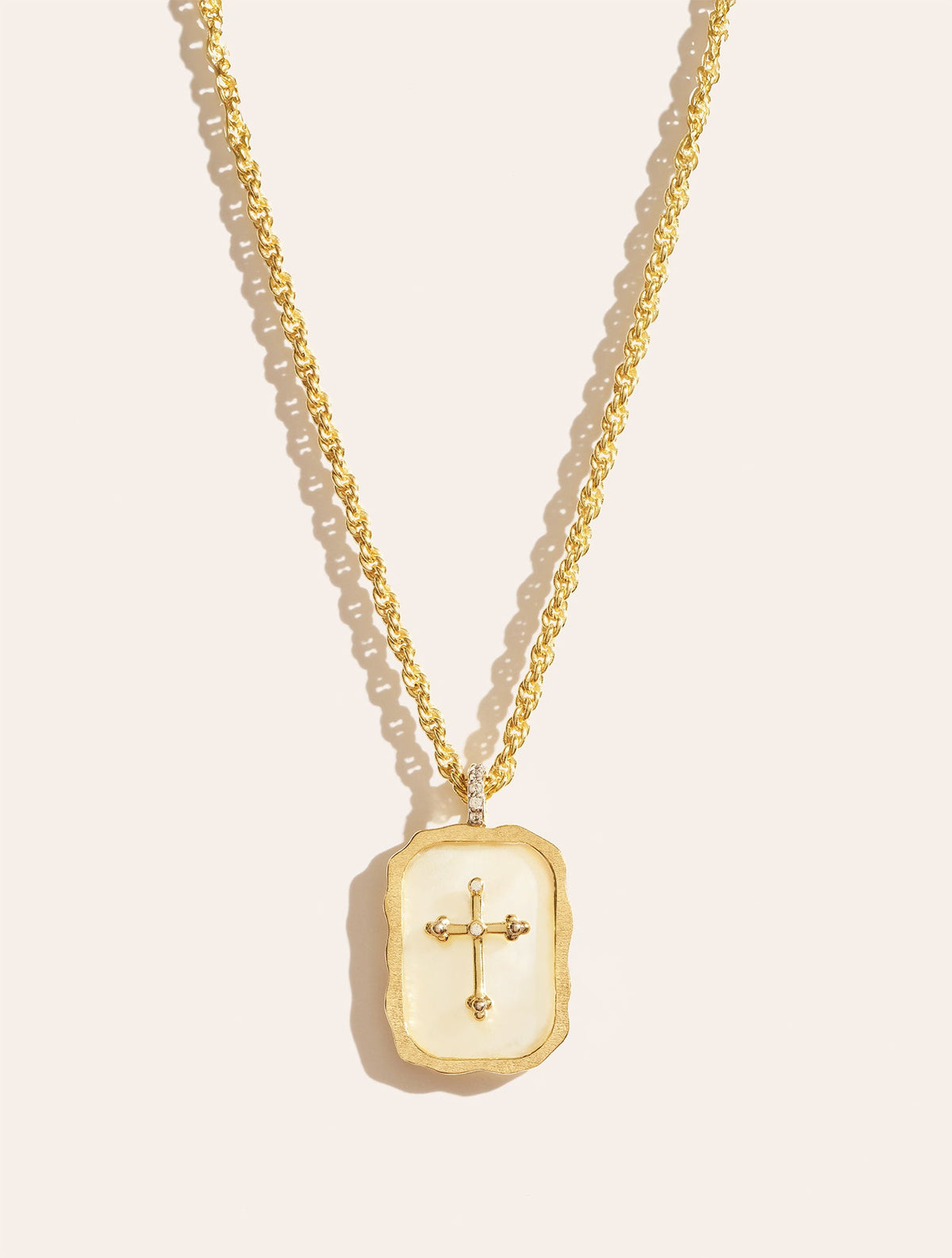 Manifeste Necklace - Cross - front view