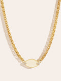 Mayan Necklace - Mother-of-pearl - front view