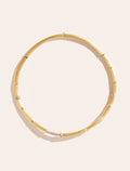 Minuit Necklace - Argent & zircons White - front view