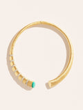 Torque Necklace - Minuit - Turquoise - front view