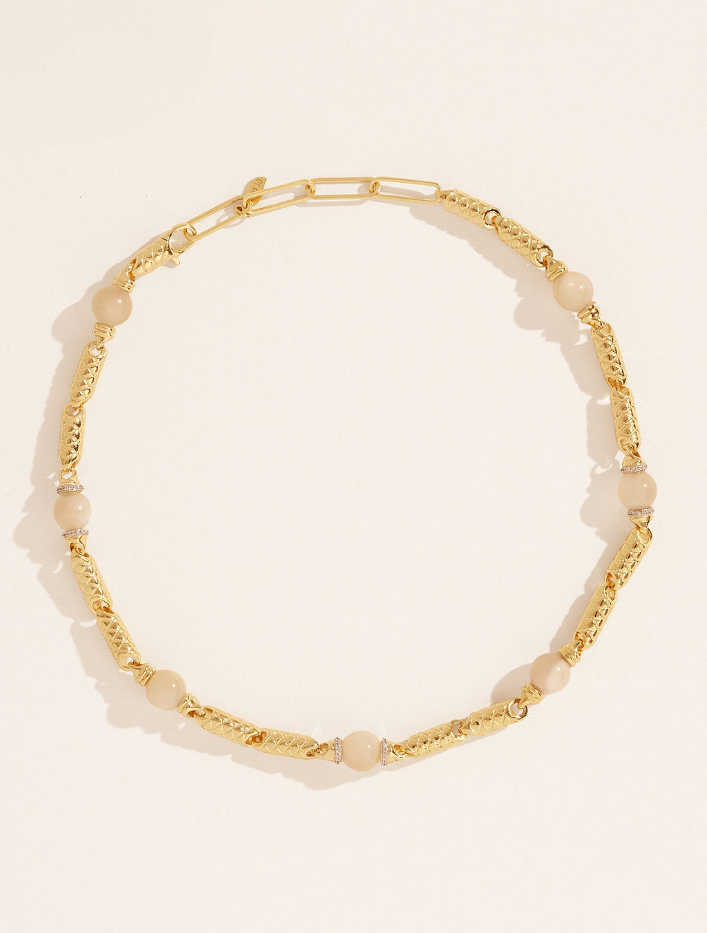 Oro Necklace - Stone of Moon - front view