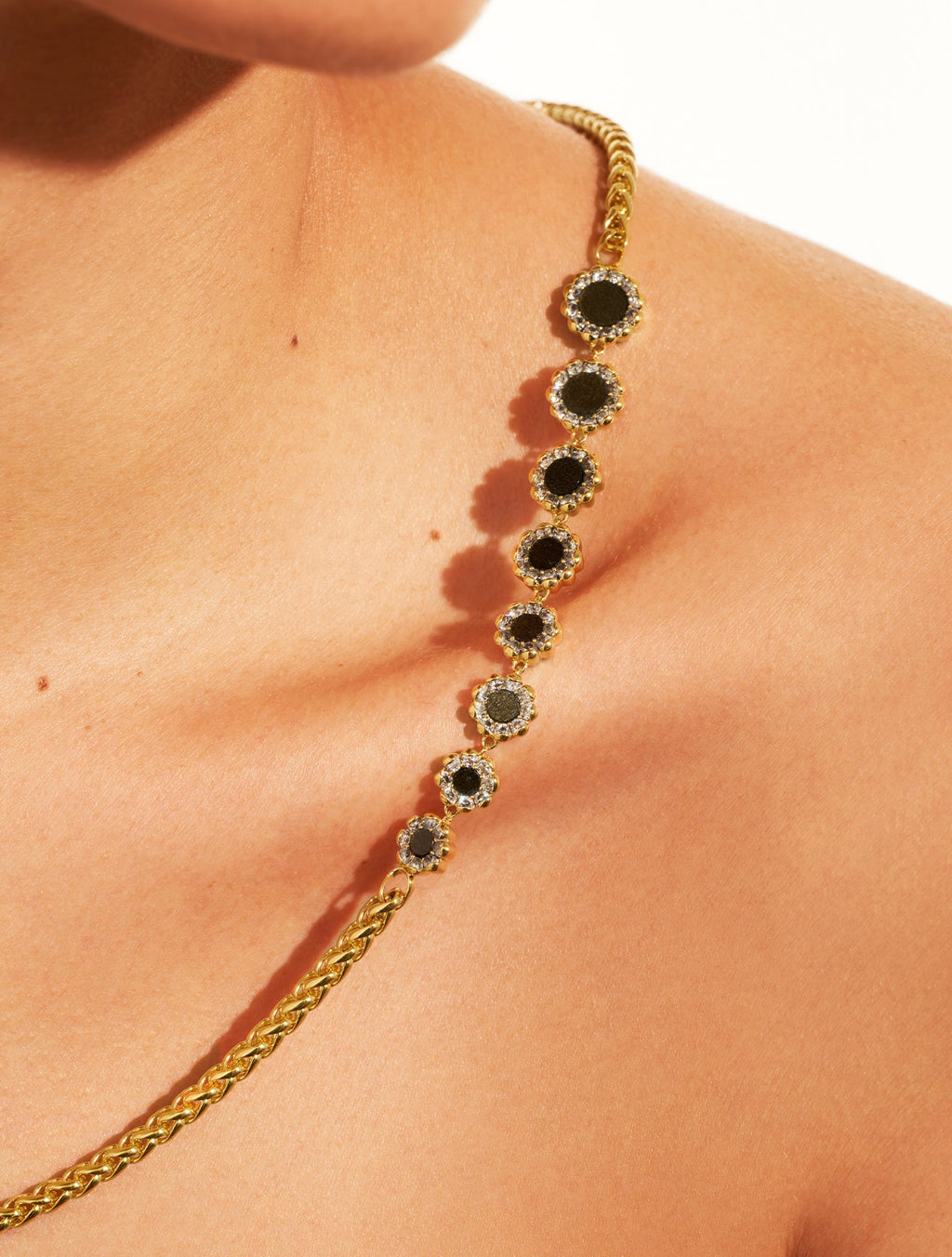 Rive Necklace - D'or - Golden Obsidienne - alternate view