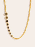 Rive Necklace - D'or - Golden Obsidienne - front view