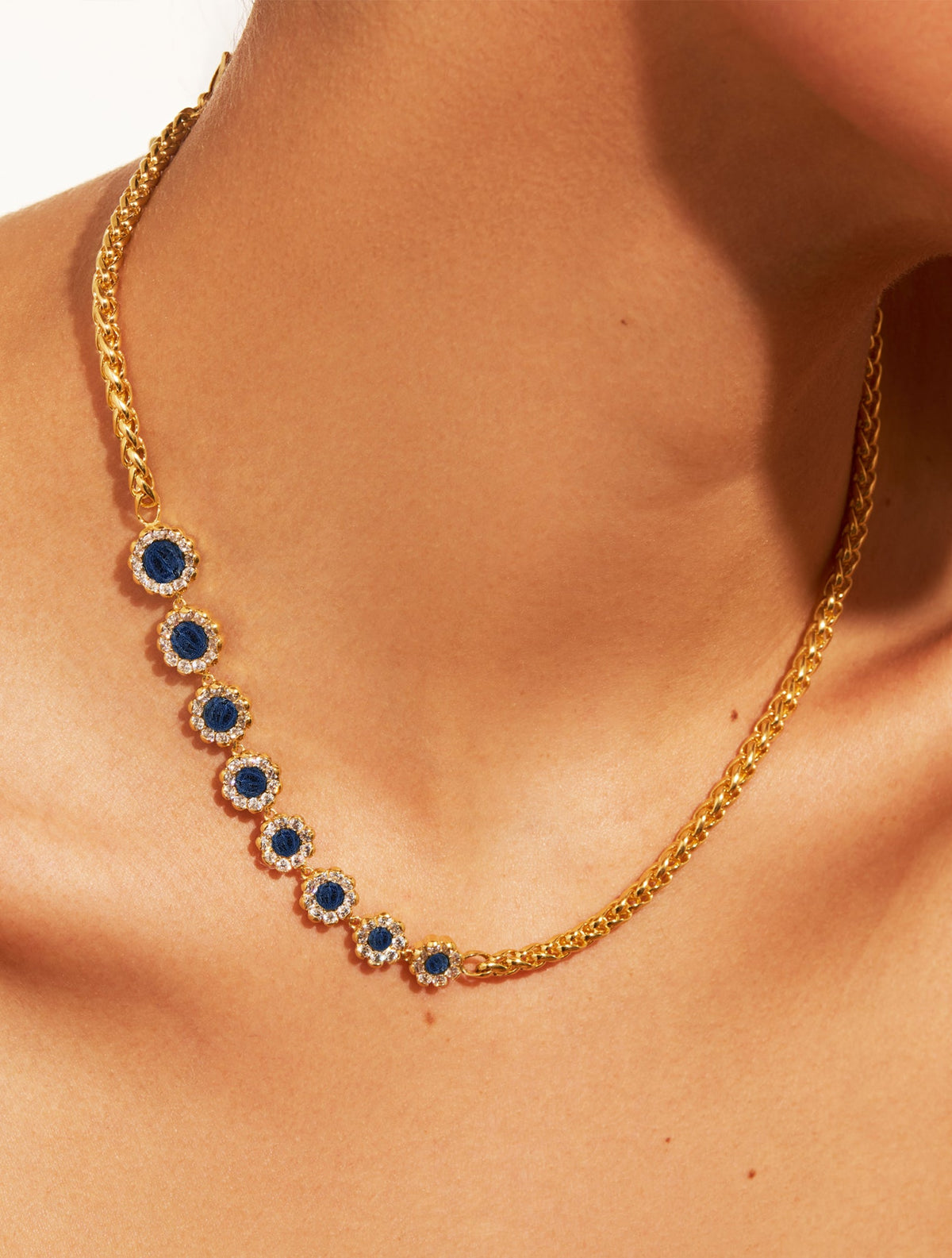 Rive Necklace - D'or - Sodalite - alternate view