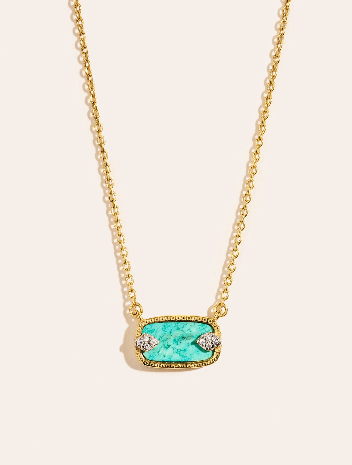 Sangha Necklace - Turquoise - front view