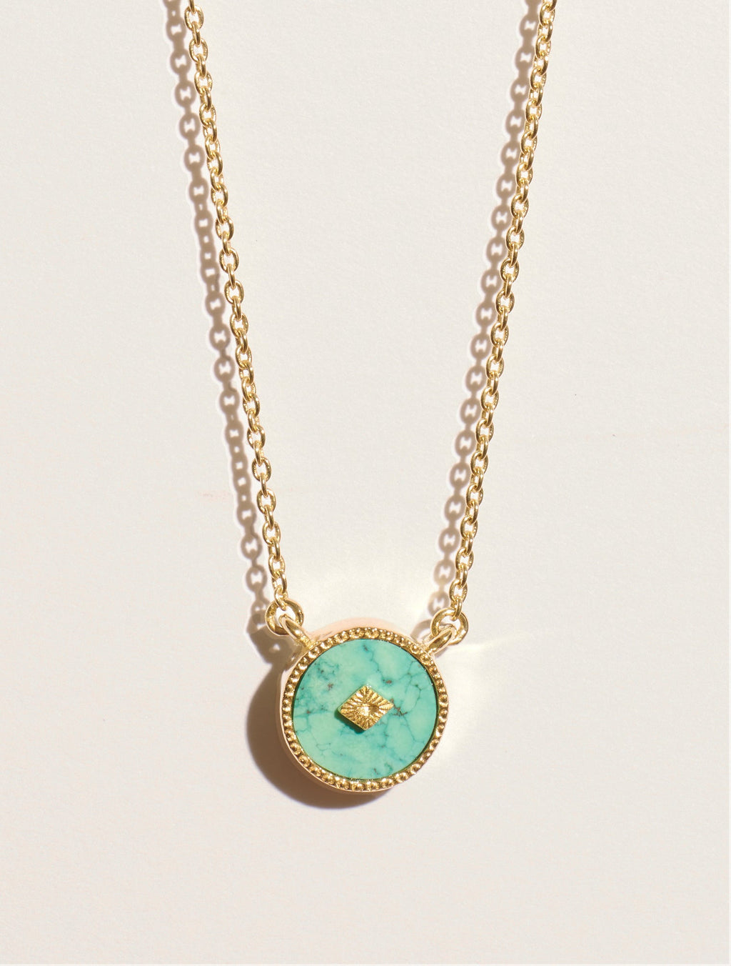 Sanja Necklace - Turquoise - front view