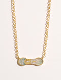 Sinae Necklace - Labradorite - front view