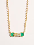 Sinae Necklace - Green Onyx - front view
