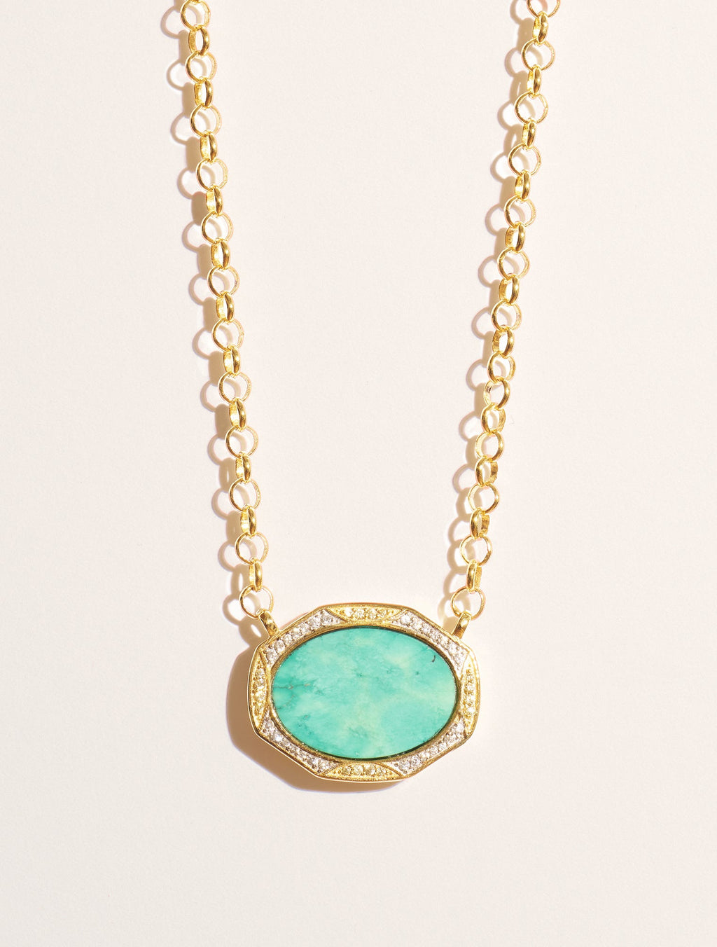 Sinaï Necklace - Turquoise - front view