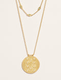 Tara Necklace - White Zircons - front view