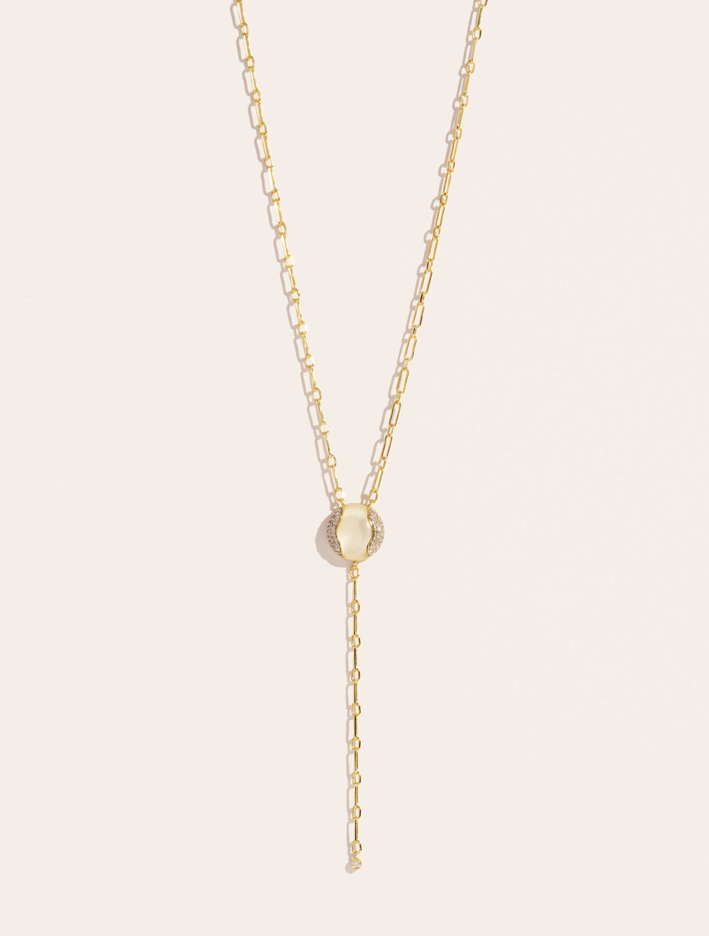 Vertige Necklace - Mother-of-pearl - front view