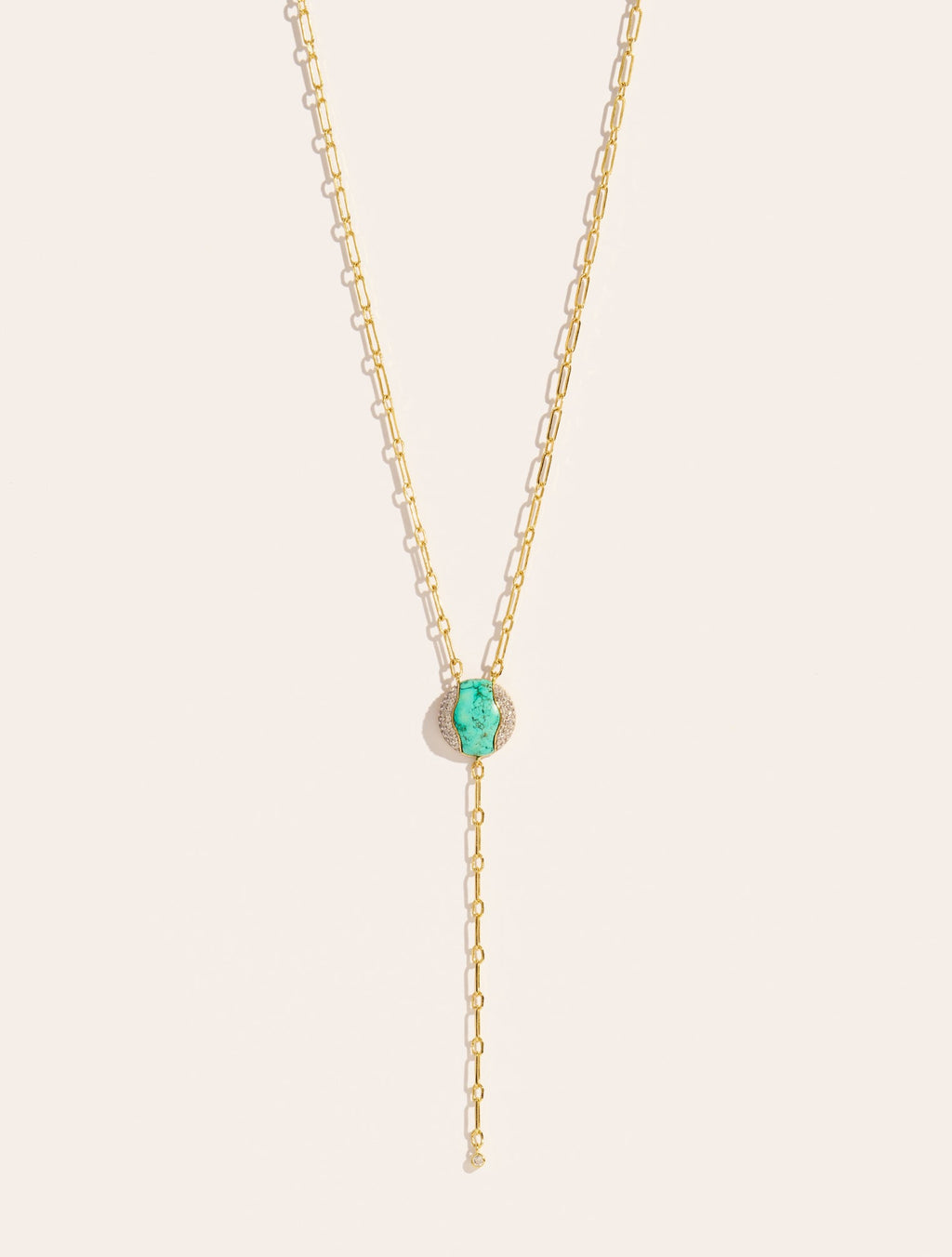 Vertige Necklace - Turquoise - front view