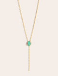 Vertige Necklace - Turquoise - front view